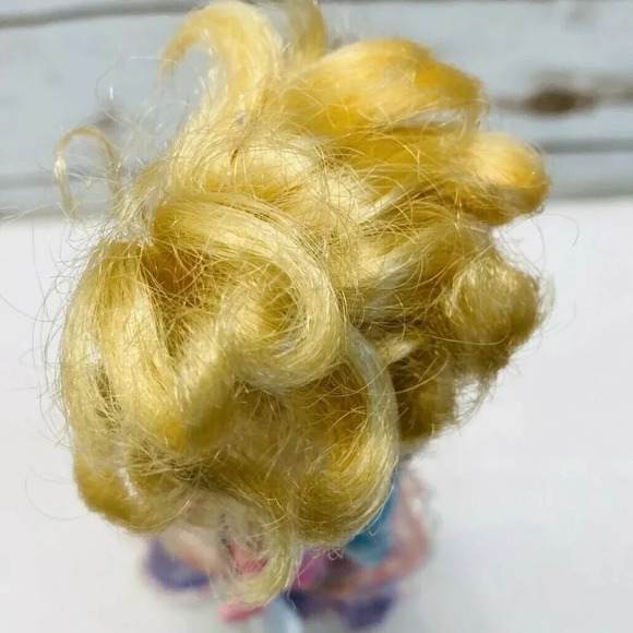 MATTEL BARBIE Disney Doll Blond Hair Blue Eyes Layered Dress 12" - Picture 5 of 10